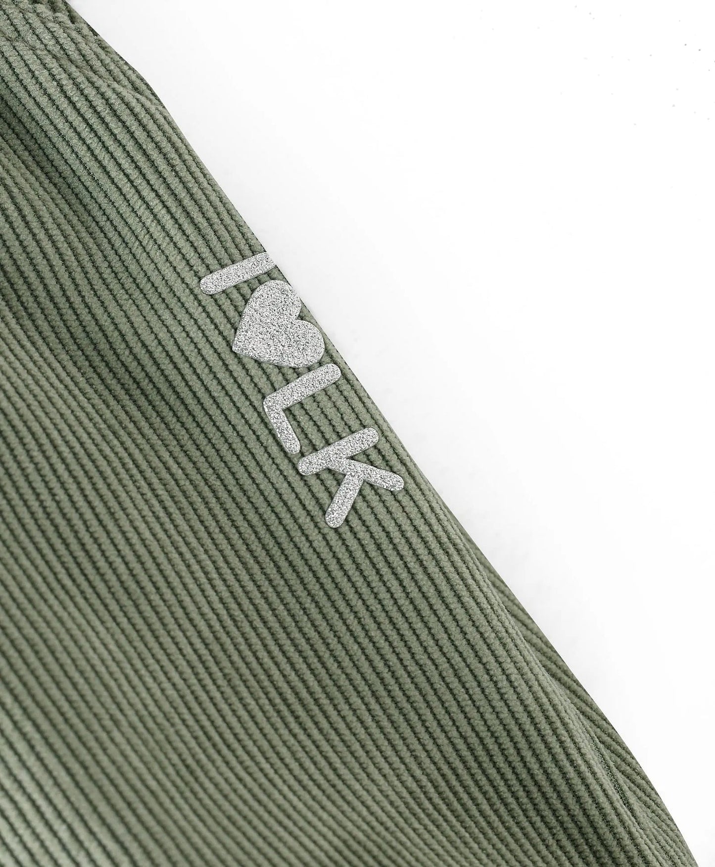 Girls’ Olive Green Velvet Jogger Fit Trousers by Little Kangaroos