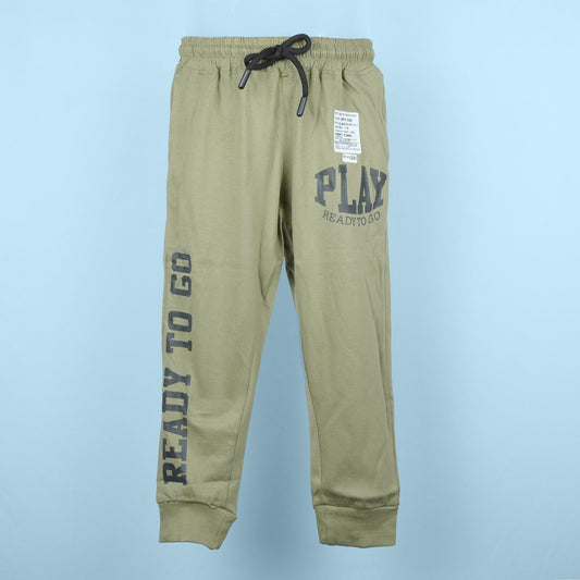 Evimo Boys’ Sporty Track Pant – Jogger Fit with Placement Print