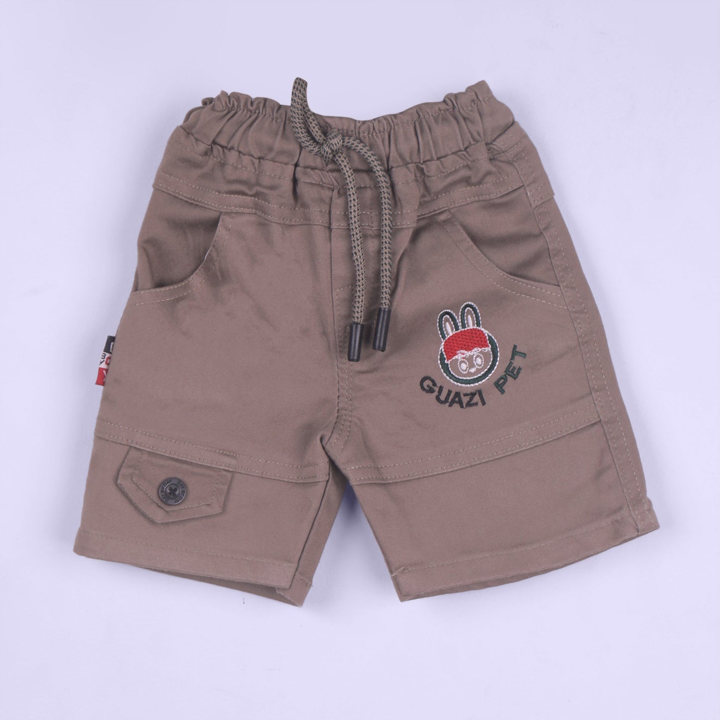 Comfy & Stylish – Boys’ Dark Green T-Shirt with Drawstring Shorts