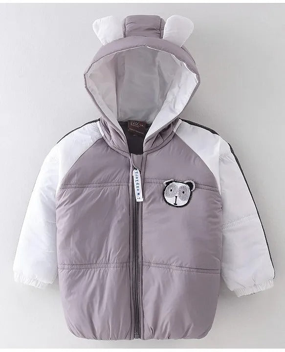 Little Kangaroos Boys’ Hooded Quilted Jacket – Warmth+ Comfort