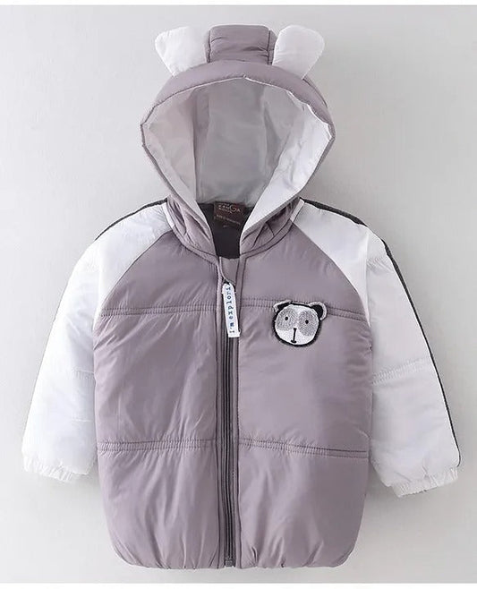 Little Kangaroos Boys’ Hooded Quilted Jacket – Warmth+ Comfort