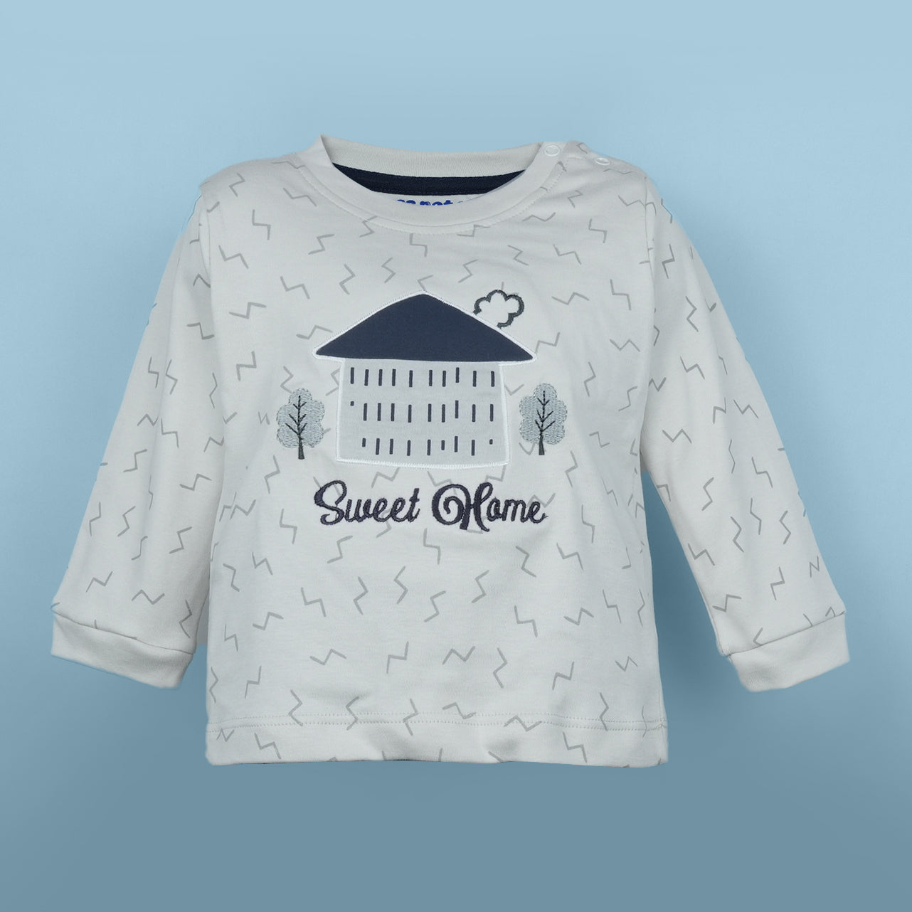Ready for Snuggles: All Over Prints T-Shirt and Full-Length Pant Set