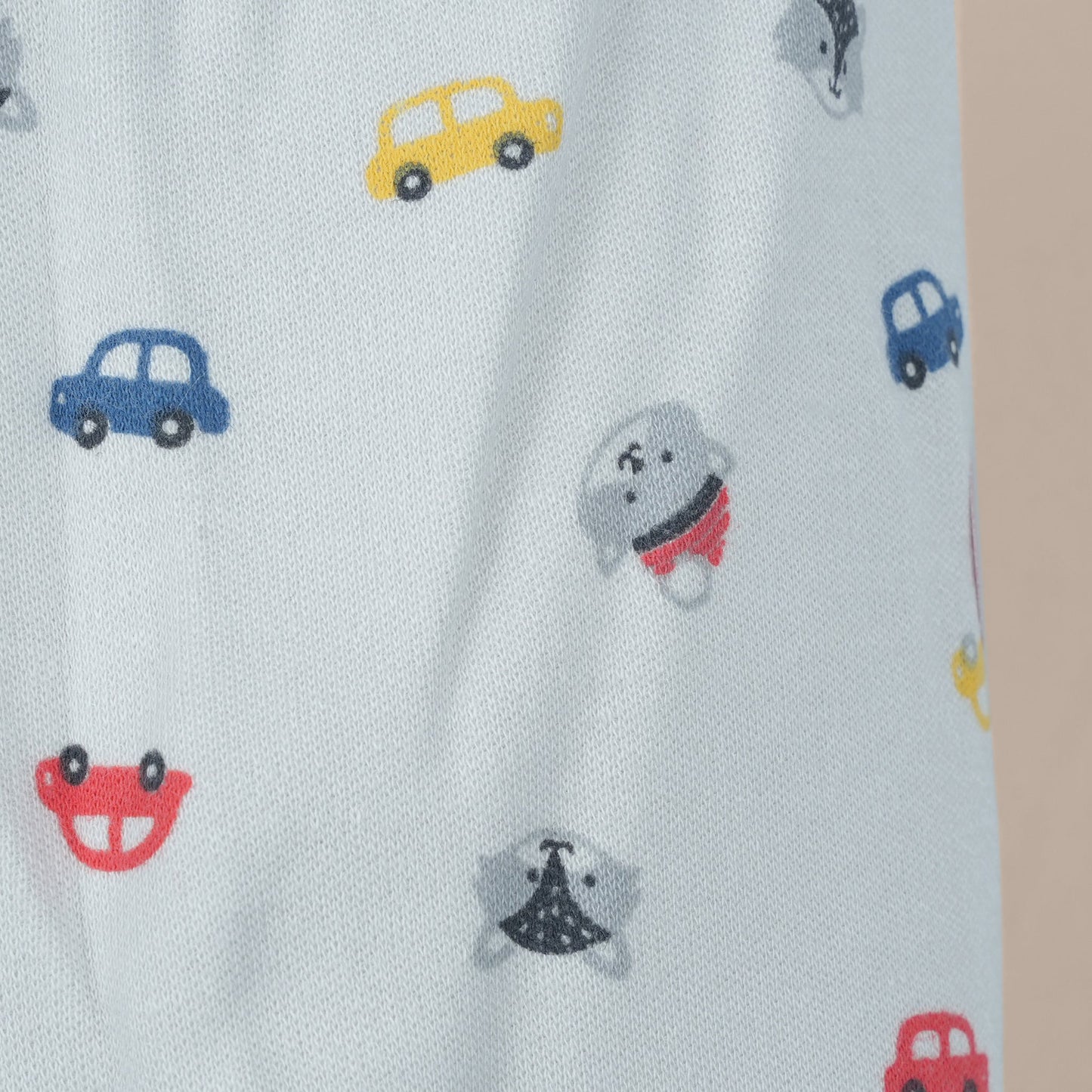 Comfy & Cute: Pink Rabbit Light Grey Leggings for Girls | Elastic Waist, Full Length