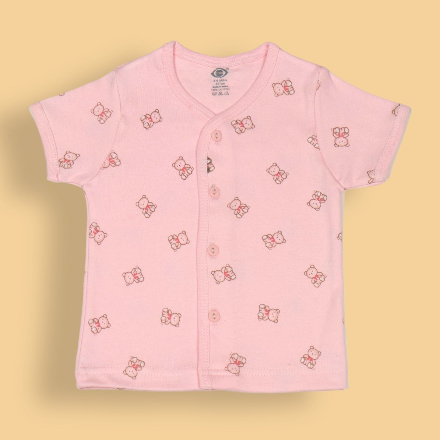 Roar into Cozy Colors: Zero's Soft Lion Jhabla Vest in Pink, Sky Blue & Teal Blue!