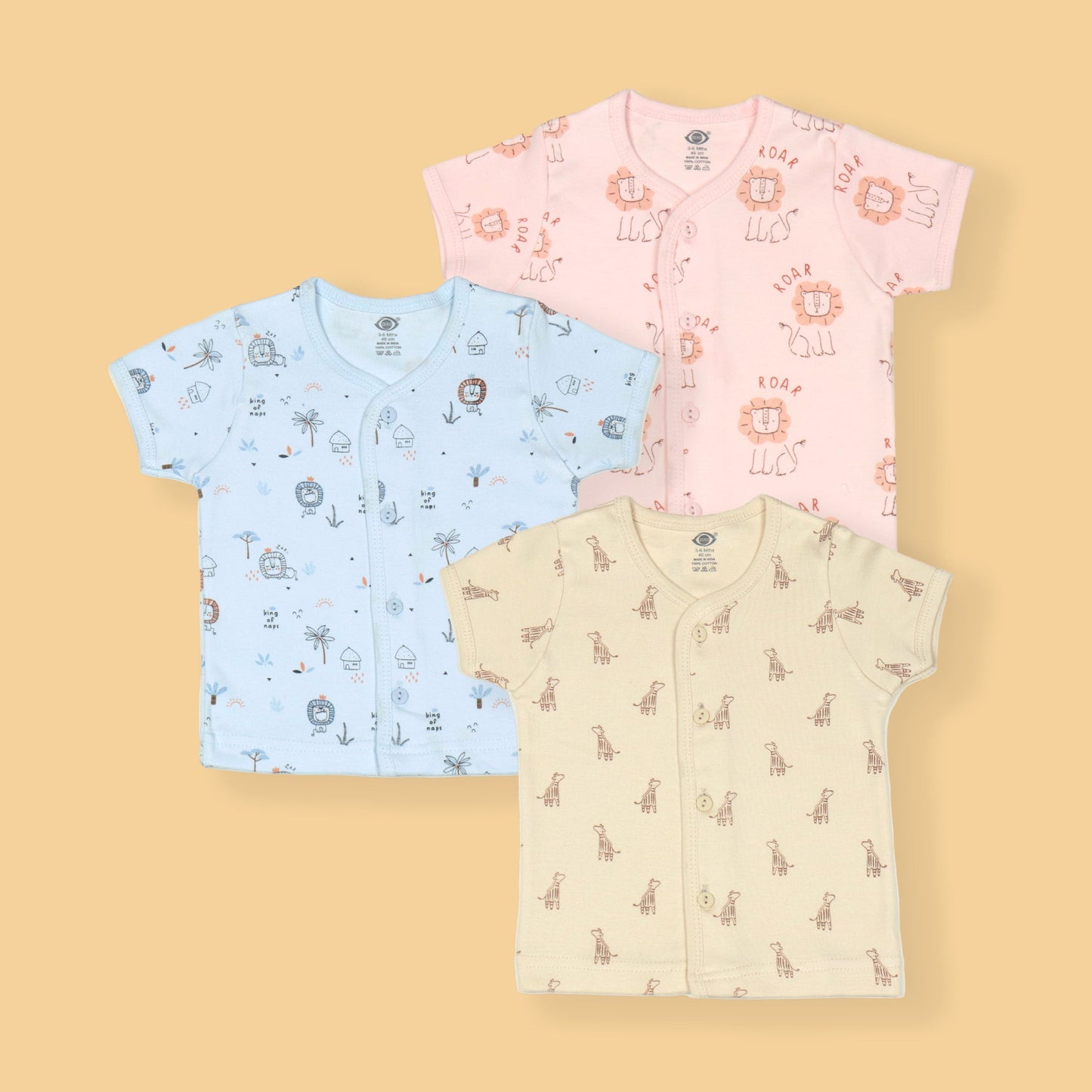Zero's cozy Jhabla: soft cotton vests in playful prints for rainy and chilly days!