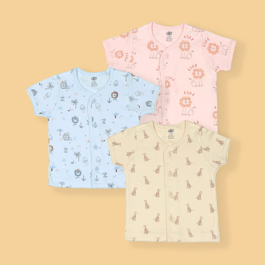 Zero's cozy Jhabla: soft cotton vests in playful prints for rainy and chilly days!