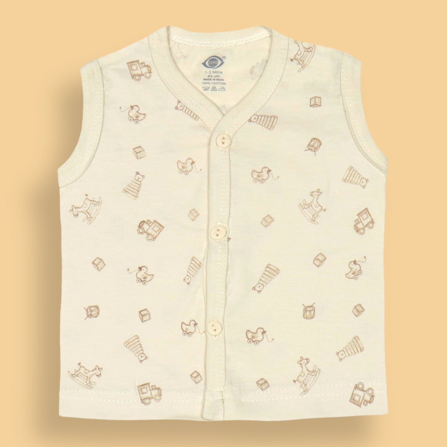 Zero Snug Seas Soft Vest - playtime-ready with sea critters and cozy cotton! - Pack of 3
