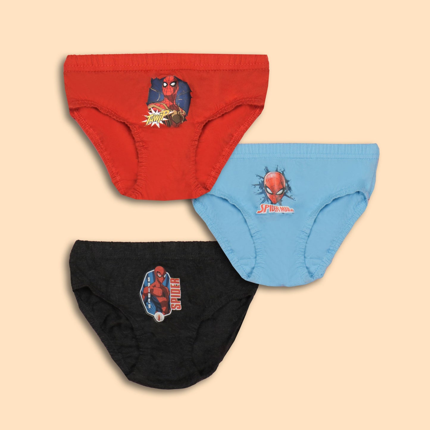 Body Care Boys Solid Cotton Blend Briefs Pack of 3 (Any Color)