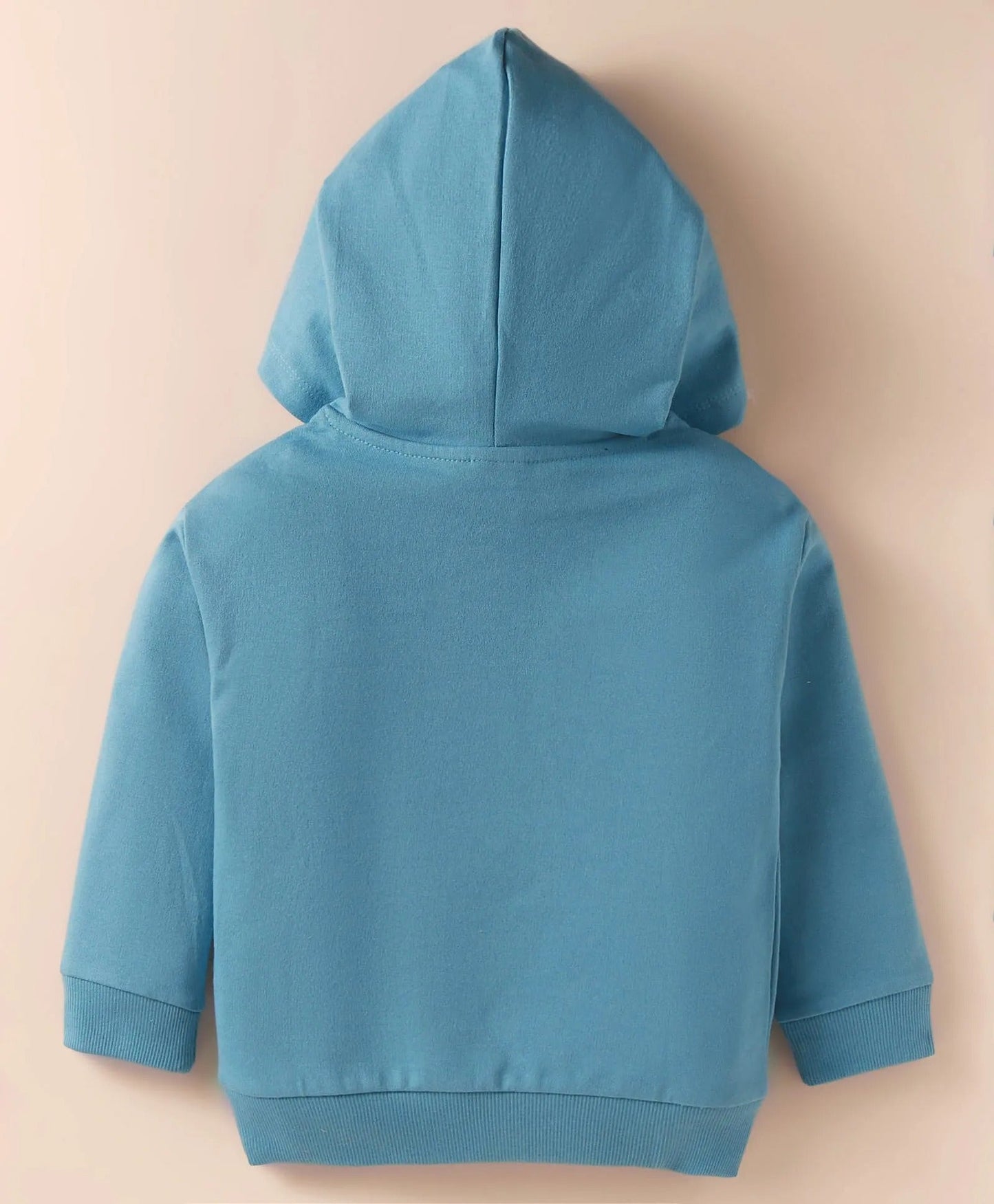 Zero Breezy Hood Teal Hoodie Soft & Cool Full-Sleeve Summer Essential for Boys
