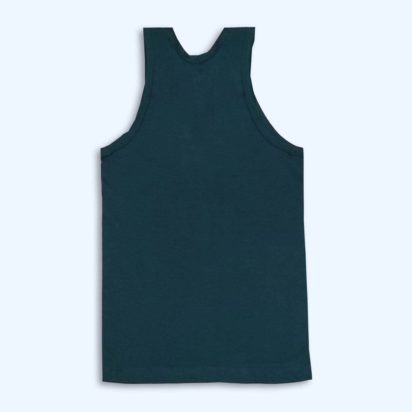Body Care "I'm a Cool Boy" Teal Blue Soft Cotton Vest Playful & Cozy Essentials