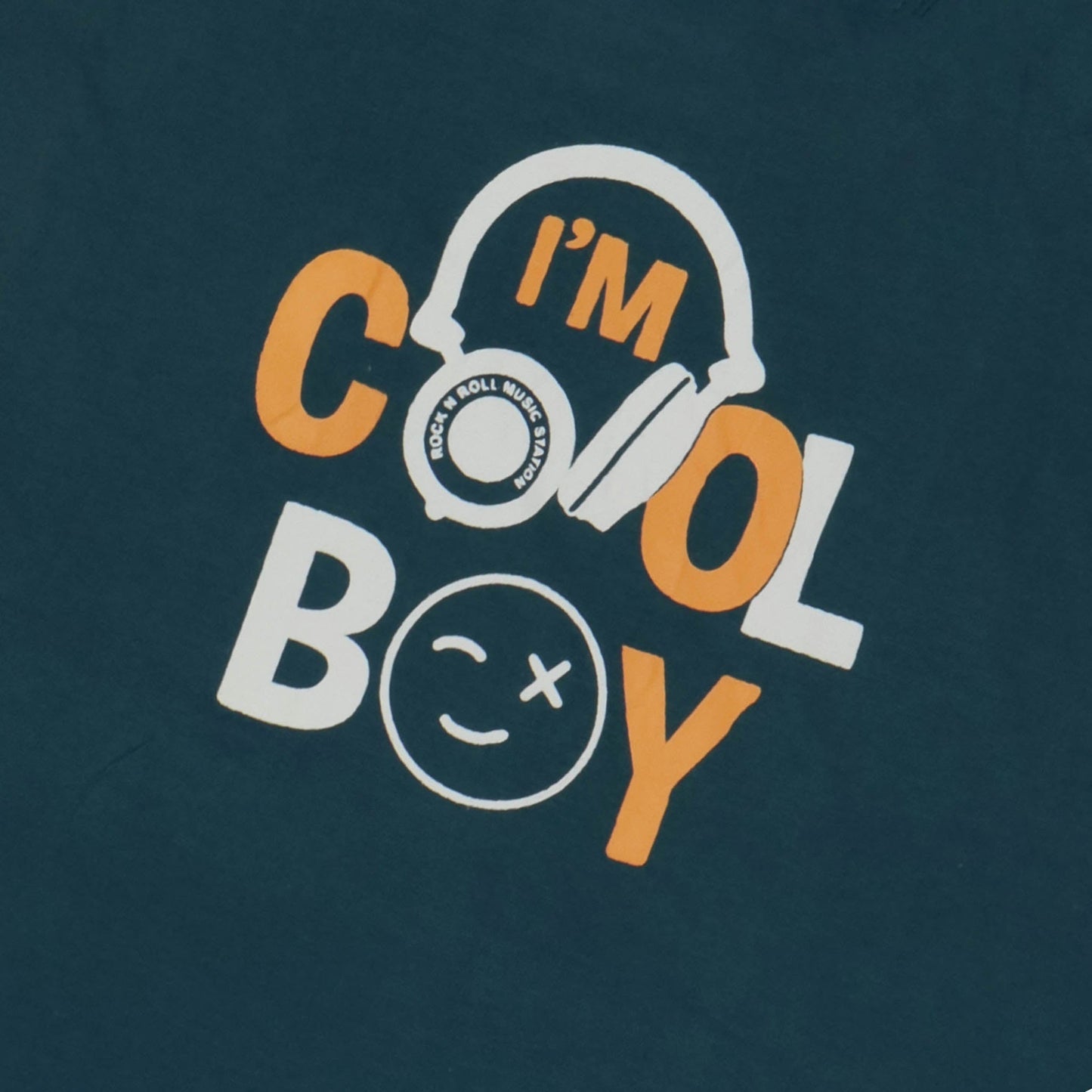 Body Care "I'm a Cool Boy" Teal Blue Soft Cotton Vest Playful & Cozy Essentials