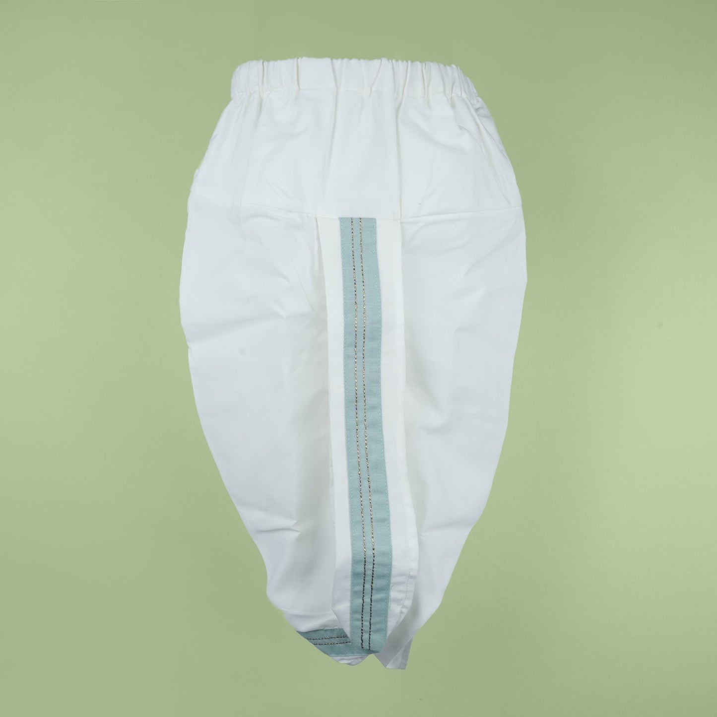 Archies Boys’ Cotton Dhoti Kurta Set with Embroidery – Teal Blue Festival Wear