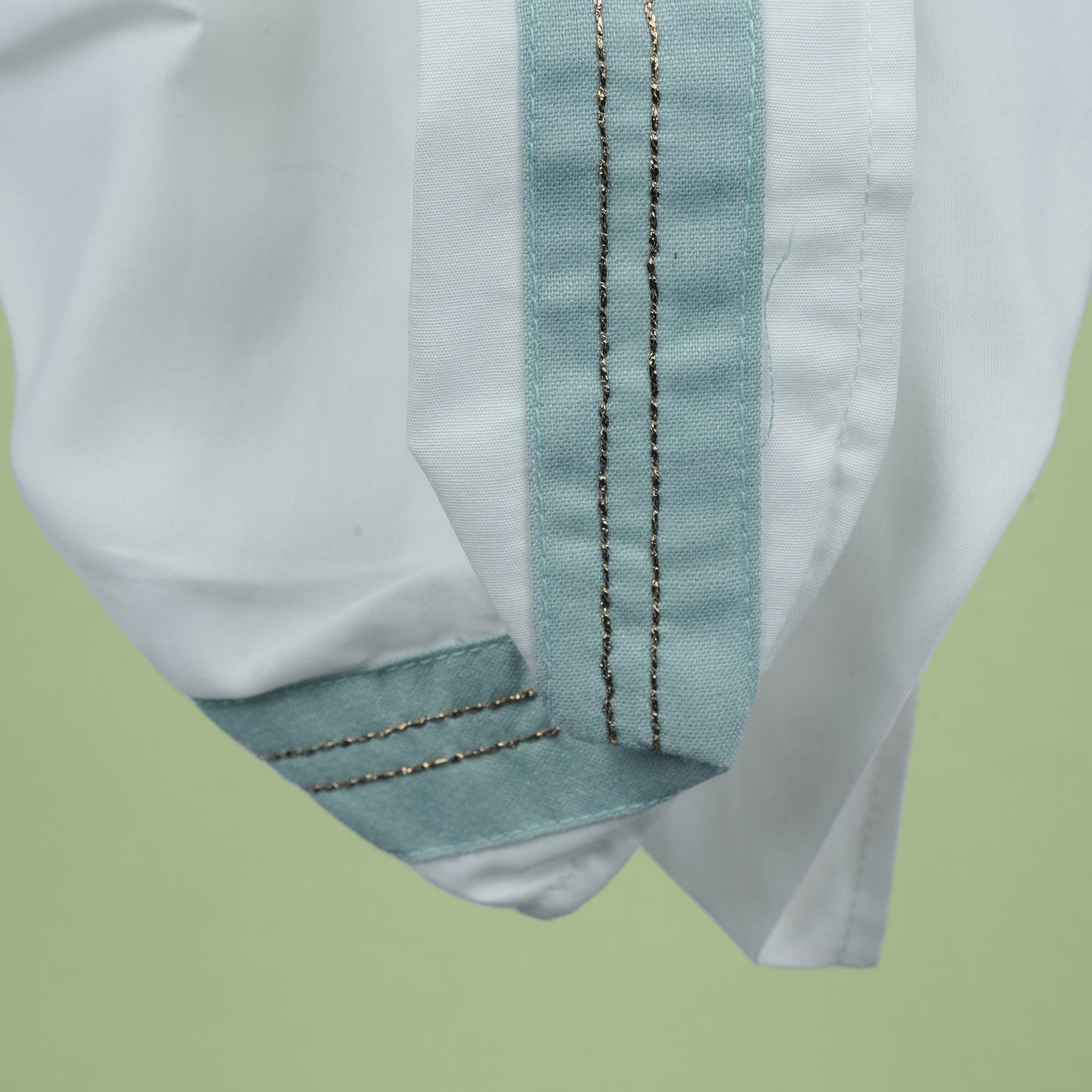 Archies Boys’ Cotton Dhoti Kurta Set with Embroidery – Teal Blue Festival Wear