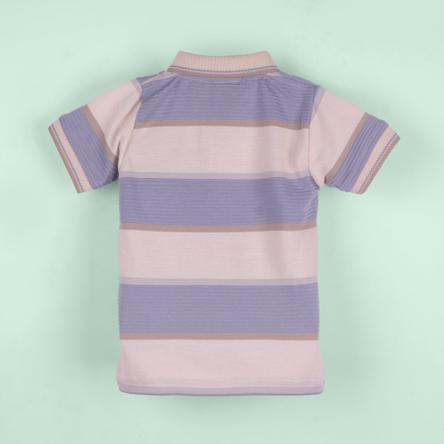 Breathable Comfort – Boys’ Teal Blue Cotton Knit Outfit with Capris
