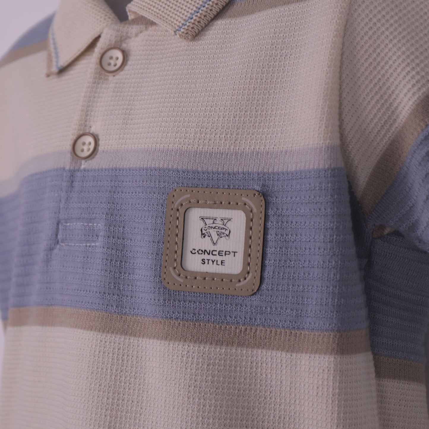 Breathable Comfort – Boys’ Teal Blue Cotton Knit Outfit with Capris