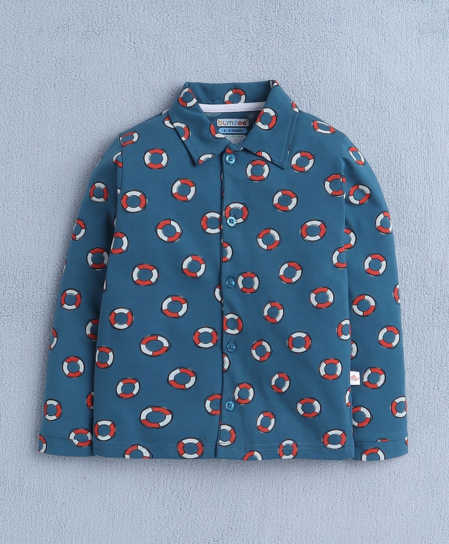 Stay snug all night in Bumzee’s teal cotton set—perfect for smart outdoor nights!