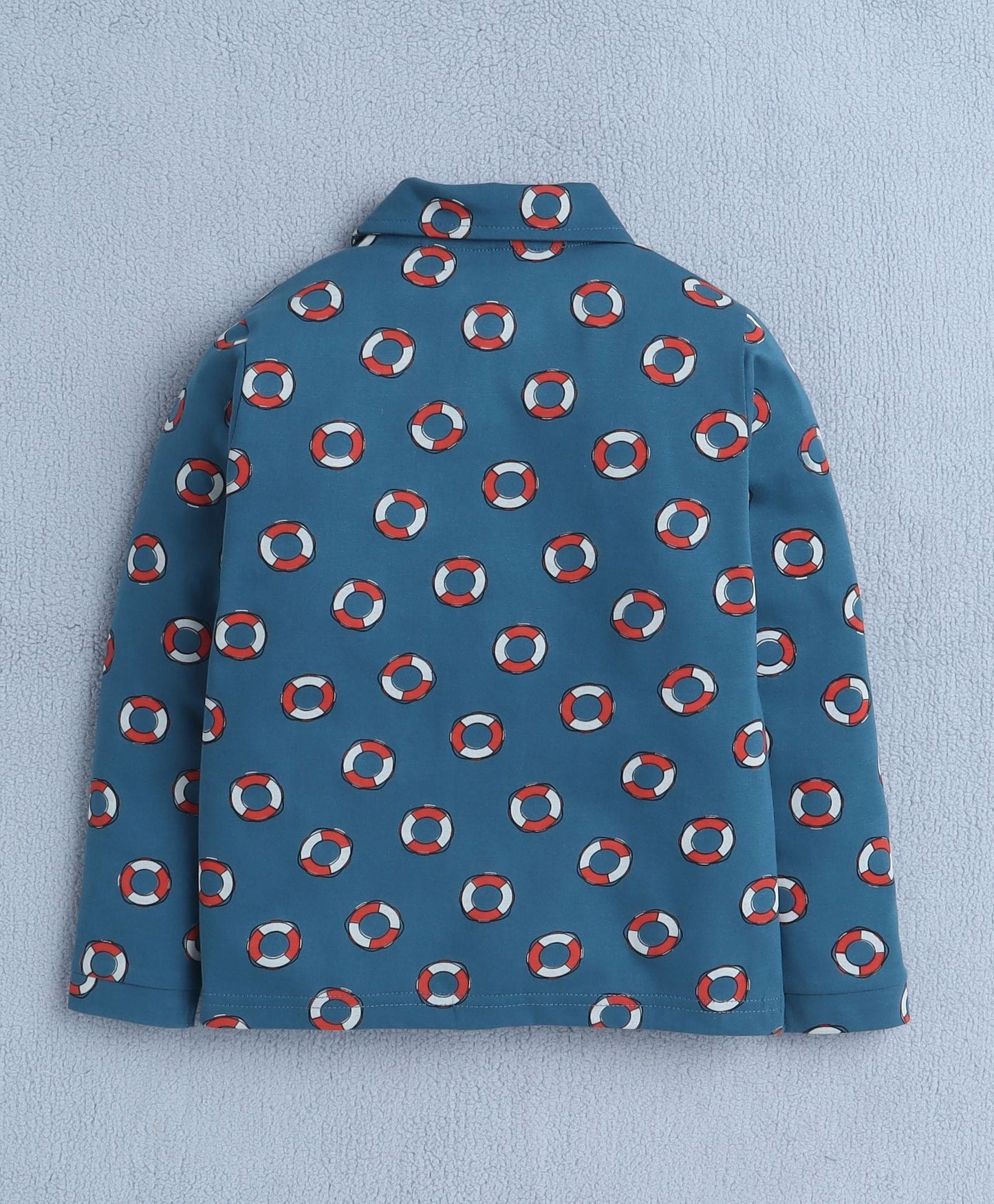 Stay snug all night in Bumzee’s teal cotton set—perfect for smart outdoor nights!