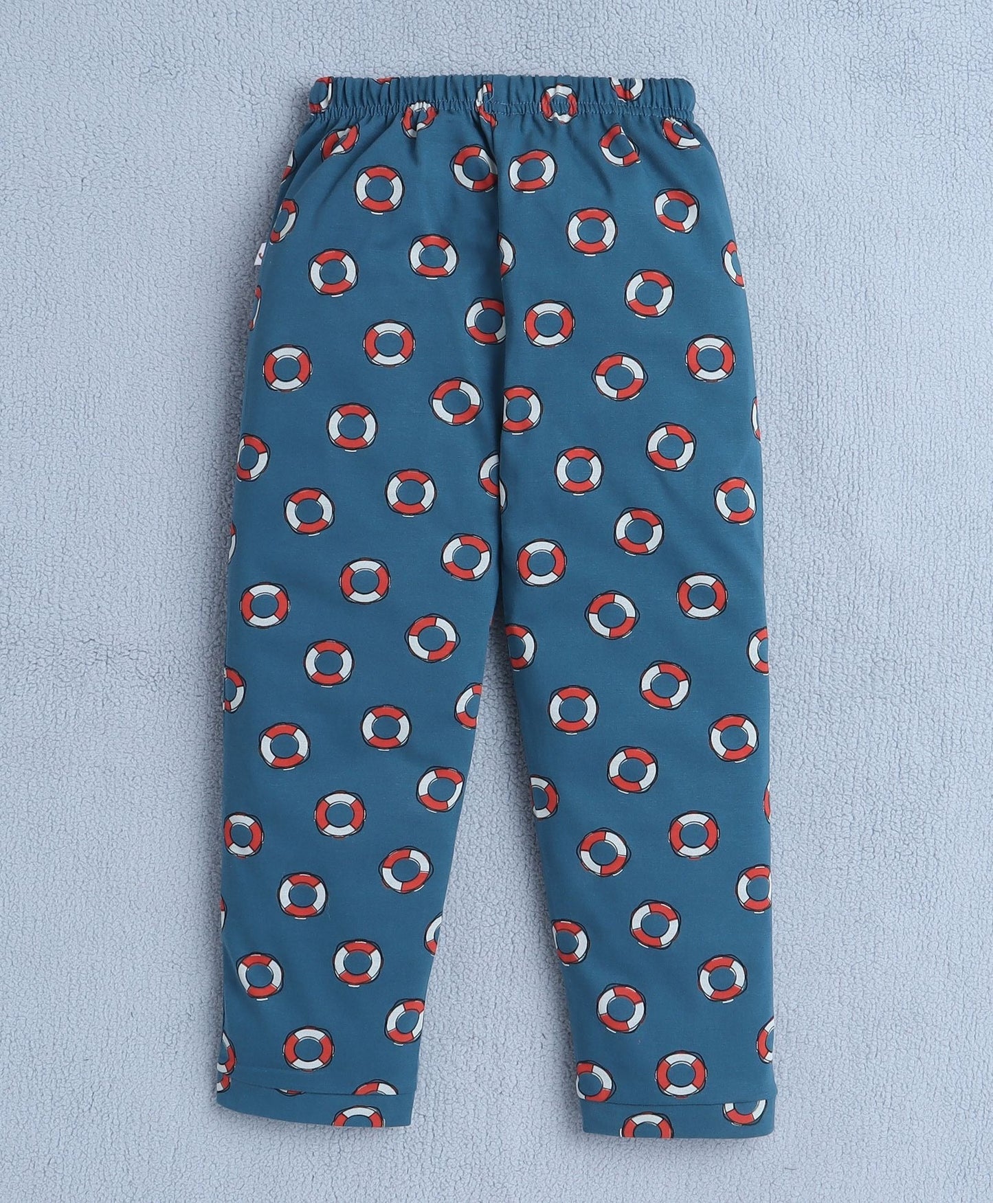 Stay snug all night in Bumzee’s teal cotton set—perfect for smart outdoor nights!