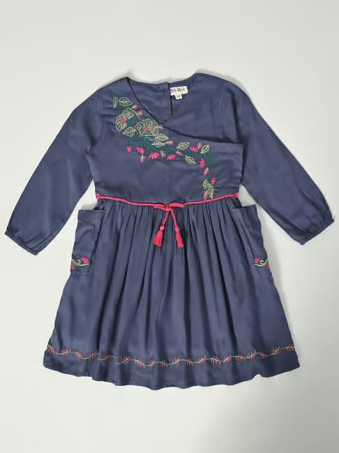 Happy Twirls: Teal Blue Frock by Bella Moda