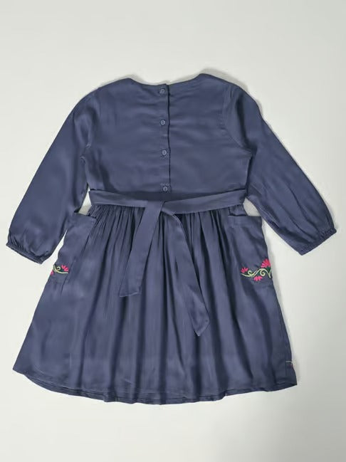 Happy Twirls: Teal Blue Frock by Bella Moda