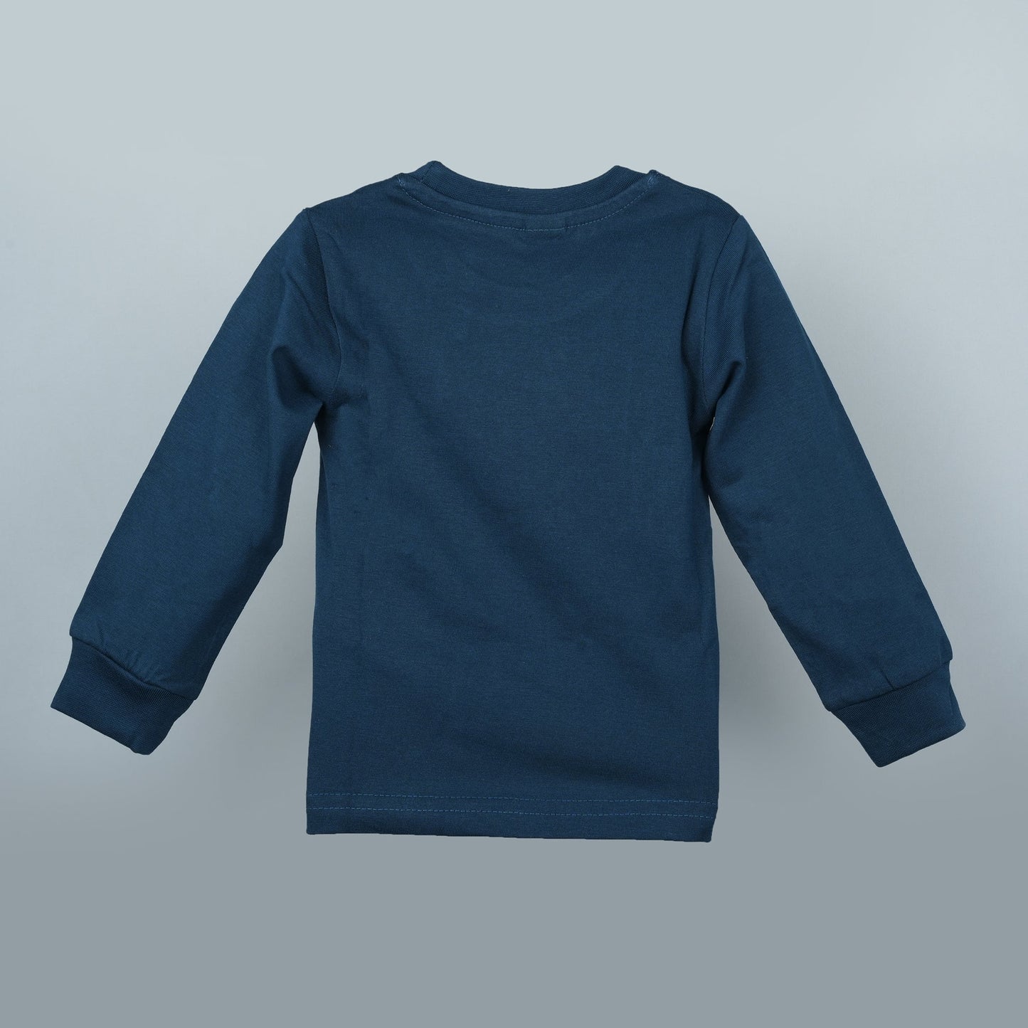 Sky High Tee – Big Premier Boys’ Teal Blue Full Sleeve Cotton T-Shirt