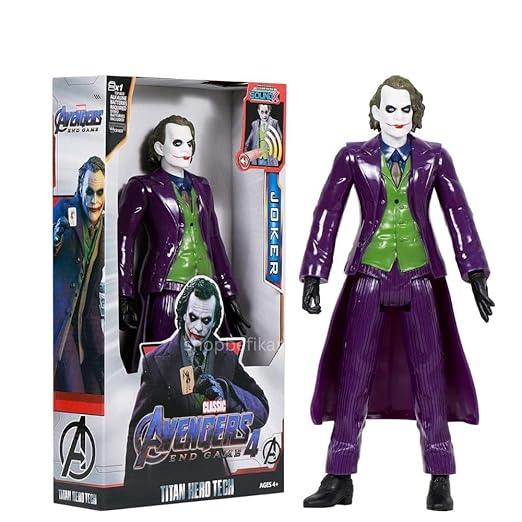 Supervillain 12" Action Toy – LED Lights & Sounds – Collector’s Edition (Joker)