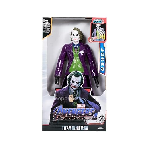 Supervillain 12" Action Toy – LED Lights & Sounds – Collector’s Edition (Joker)