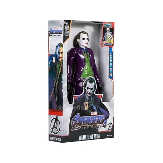 Supervillain 12" Action Toy – LED Lights & Sounds – Collector’s Edition (Joker)