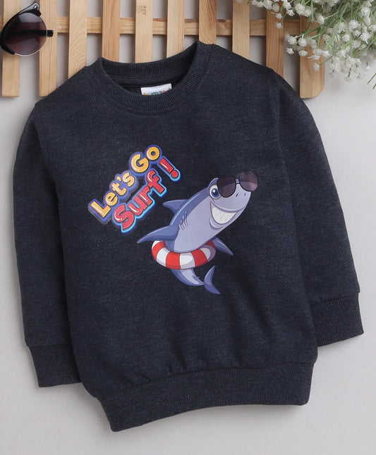 Boys' Cozy Sweatshirt – Warmth & Style Combined (Charcoal Grey)