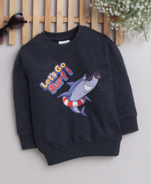 Boys' Cozy Sweatshirt – Warmth & Style Combined (Charcoal Grey)