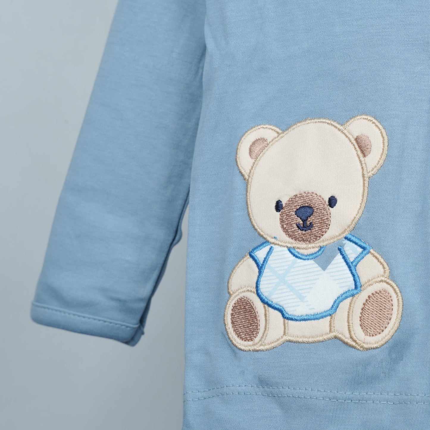 Charcoal Grey Boys’ Nightwear Set | Ollypop Elastic Waist Pants & Printed Full Sleeve Top