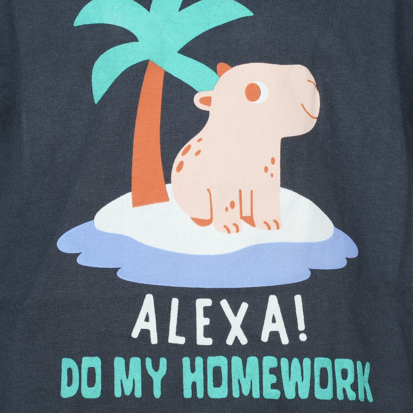 Big Premier Boys’ Cotton Tee – “ALEXA!” Print for Tech-Savvy Kids