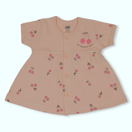 Cherry Bliss Play-Date Dress by Pink Rabbit - Sweet, Breathable & Summer Fun!