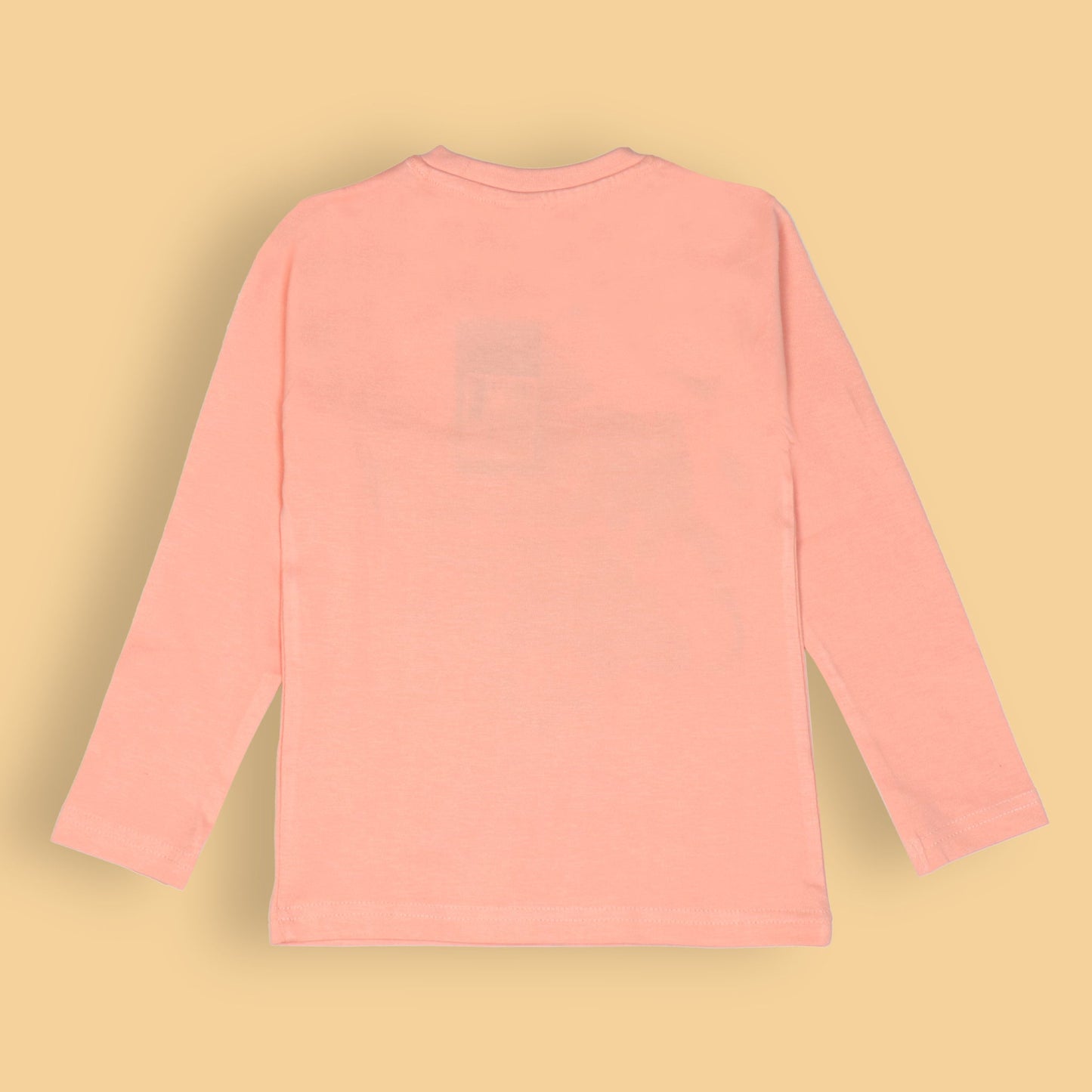 OlioKids Boys’ Dark Peach Full Sleeve Tee – URBAN ART Revolt Print, Extra Soft Cotton, Outdoor & Party Essential