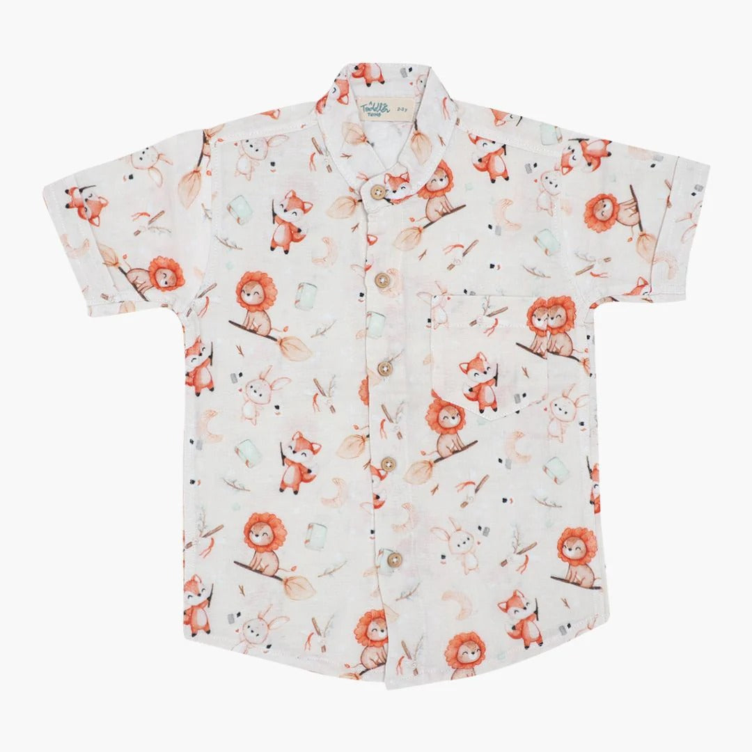 Dark Peach Breathable Mandarin Short Set