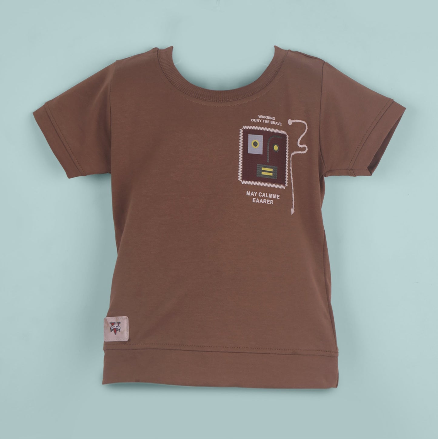 Smart & Stylish – Boys’ Brown Cotton Blend T-Shirt & Shorts