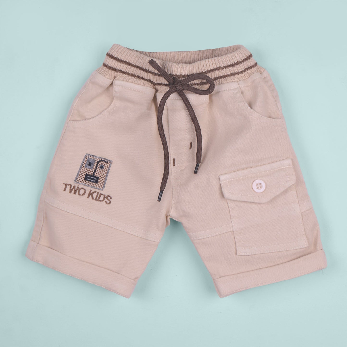 Smart & Stylish – Boys’ Brown Cotton Blend T-Shirt & Shorts
