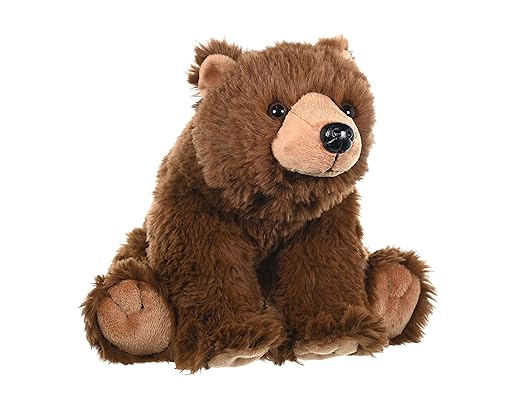Wild Republic Brown Bear Plush – Soft Stuffed Animal Toy Gift for Kids