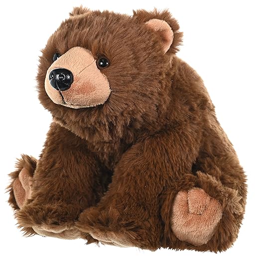 Wild Republic Brown Bear Plush – Soft Stuffed Animal Toy Gift for Kids