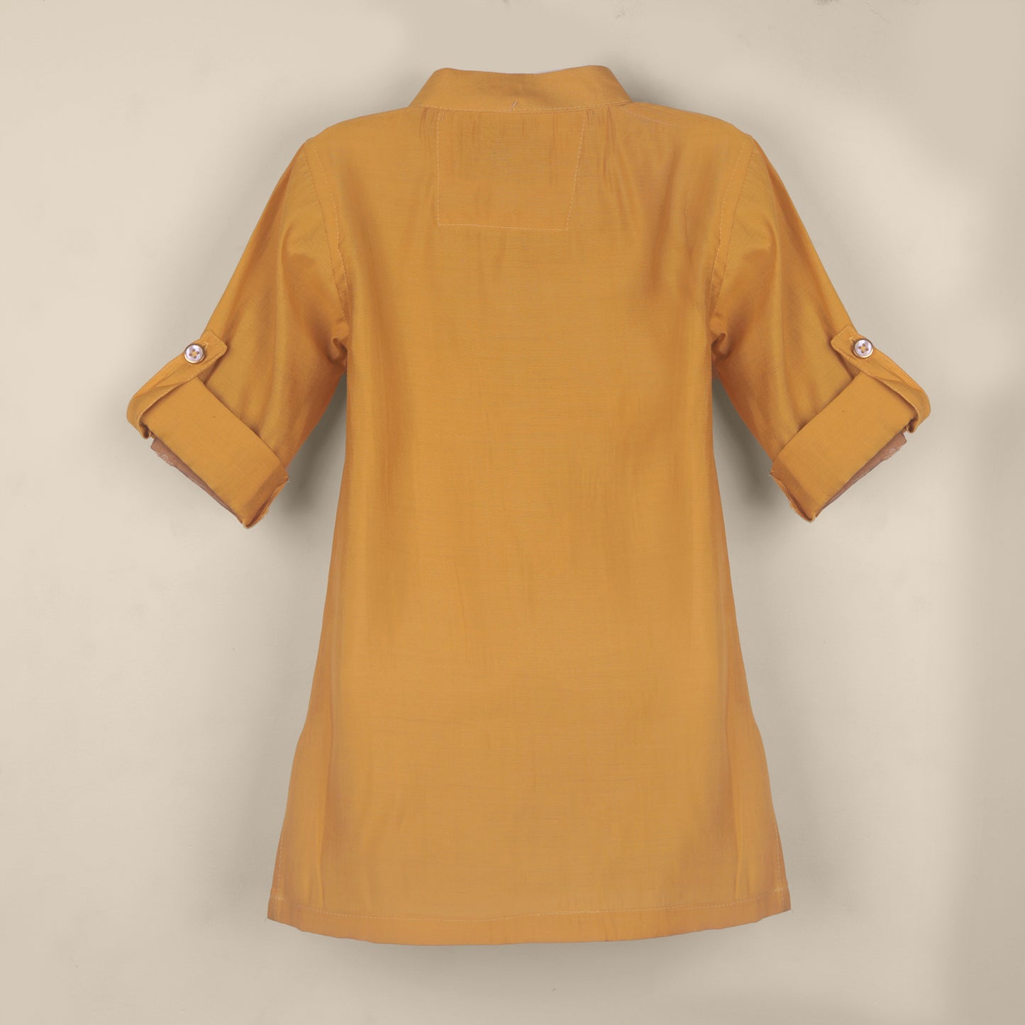 Dapper Look – Boys’ Kurta Pyjama with Khaaki Jacket
