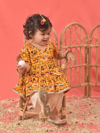Mini Fashionista – Girls’ Trendy Dhoti Kurta Look