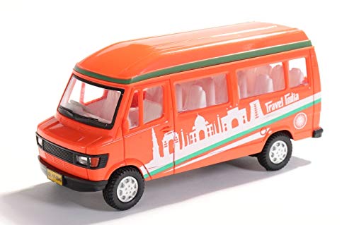 Pullback Tempo Traveller Bus Toy – Attractive Miniature Vehicle for Kids