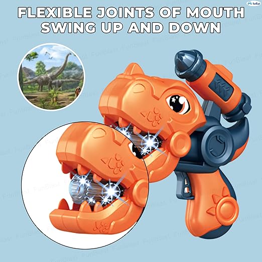 Dinosaur Projection Toy Gun with Light & Music – FunBlast LED Blaster for Kids