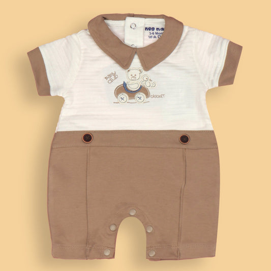 Kids’ Khaaki SmoothSense Romper - Perfect for Smart Outdoor & Festivals