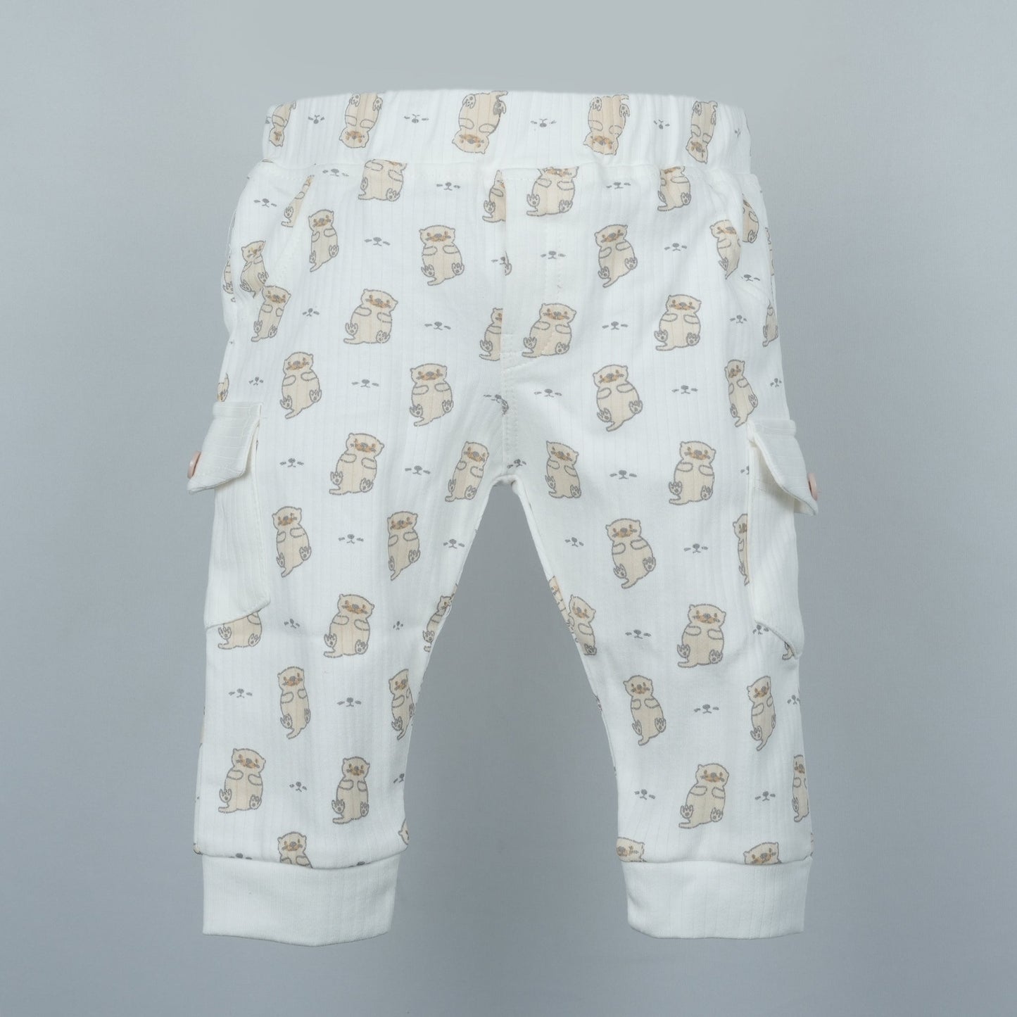 Hug & Play: Neo Nate Khaaki Light Cotton Blend T-Shirt with Joggers