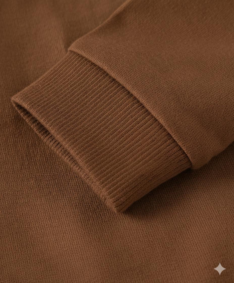 Camel Cozy: Zero Boys' Soft V-Neck Hooded Essential Sweatshirt with Dual Pockets