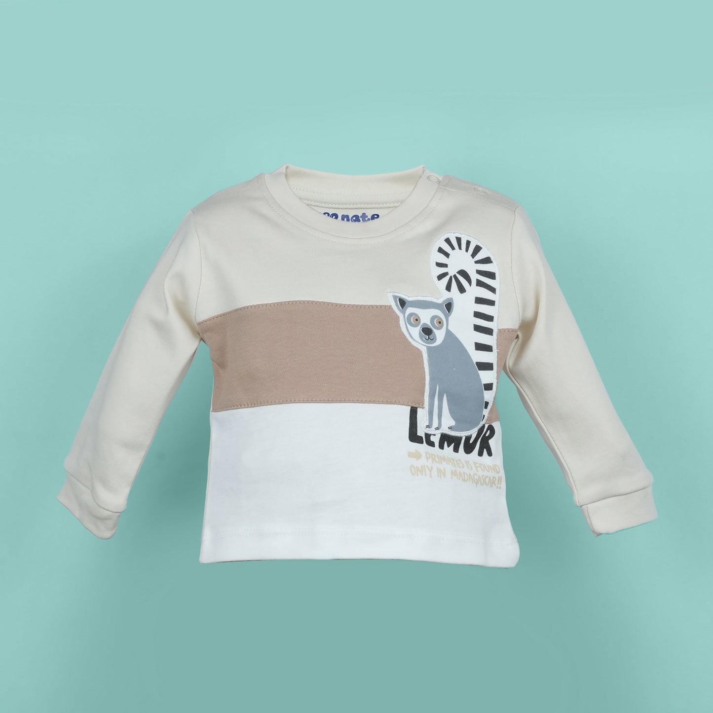 Soft Safari – Neo Nate Boys’ Full Sleeve Cotton Outfit in Camel
