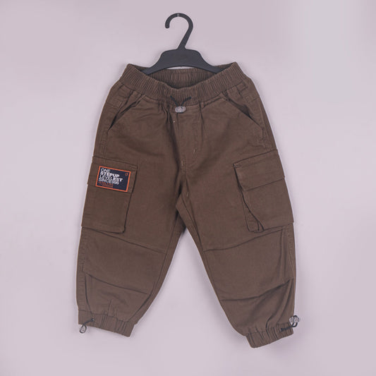 Play & Explore Cargos — Boys’ Coffee Brown Comfort Fit