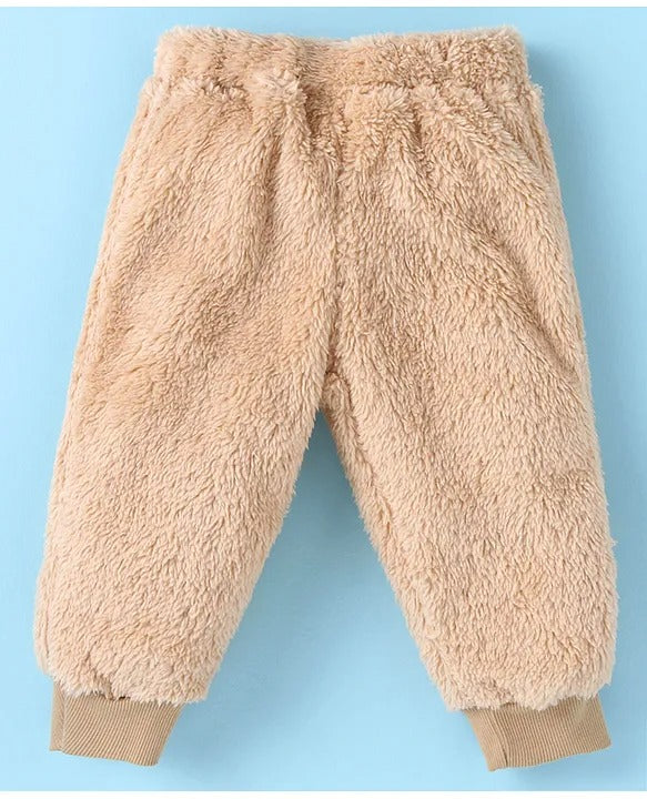 Teddy-Soft Tracksuit — Skin Fleece Sweatshirt & Pant Combo