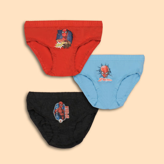 Body Care Boys Solid Cotton Blend Briefs Pack of 3 (Any Color)